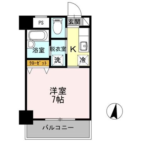 パシフィック佐賀Ⅱの物件間取画像